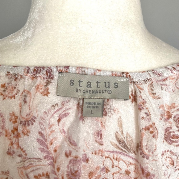 *SOLD* Floral boho peasant top - Size L - Picture 7 of 9